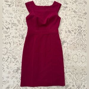 The Limited Magenta Sleeveless Midi Dress